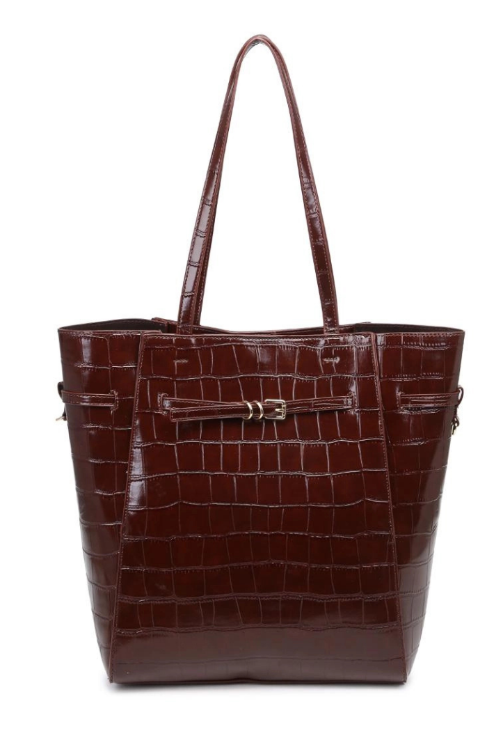 Moda Luxe Athena Bucket Bag - Chocolate
