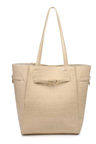 Moda Luxe Athena Bucket Bag - Cream