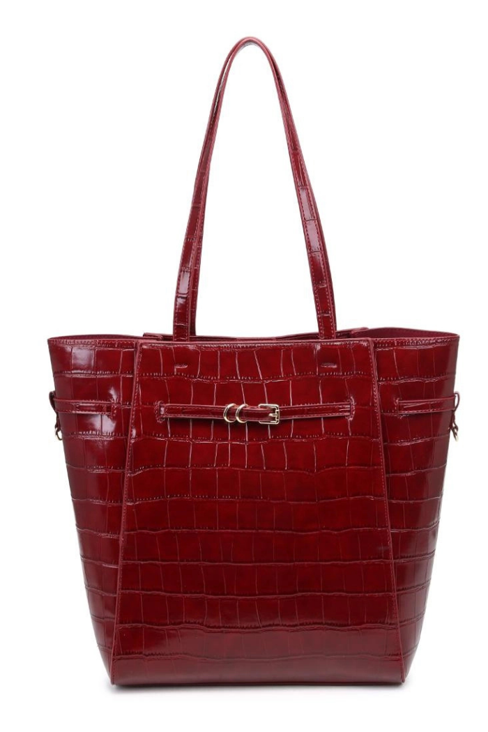 Moda Luxe Athena Bucket Bag - Wine