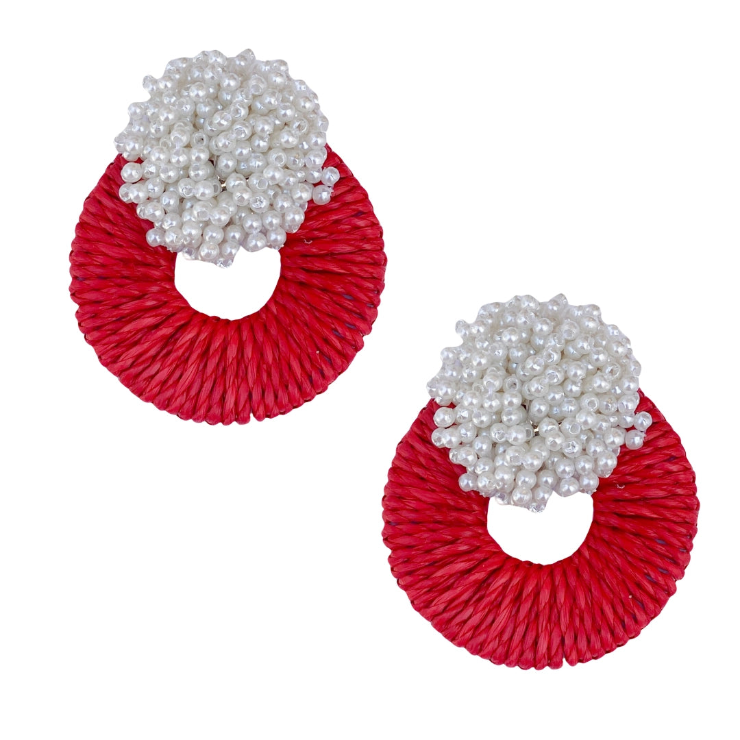 Mia Raffia Earrings