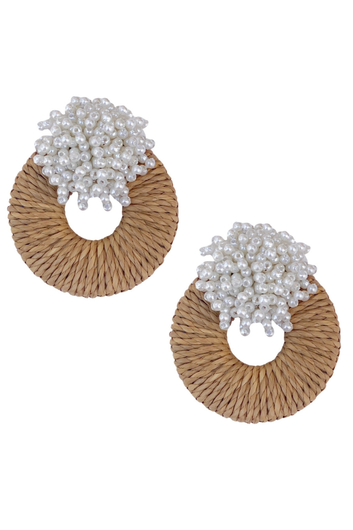Mia Raffia Earrings