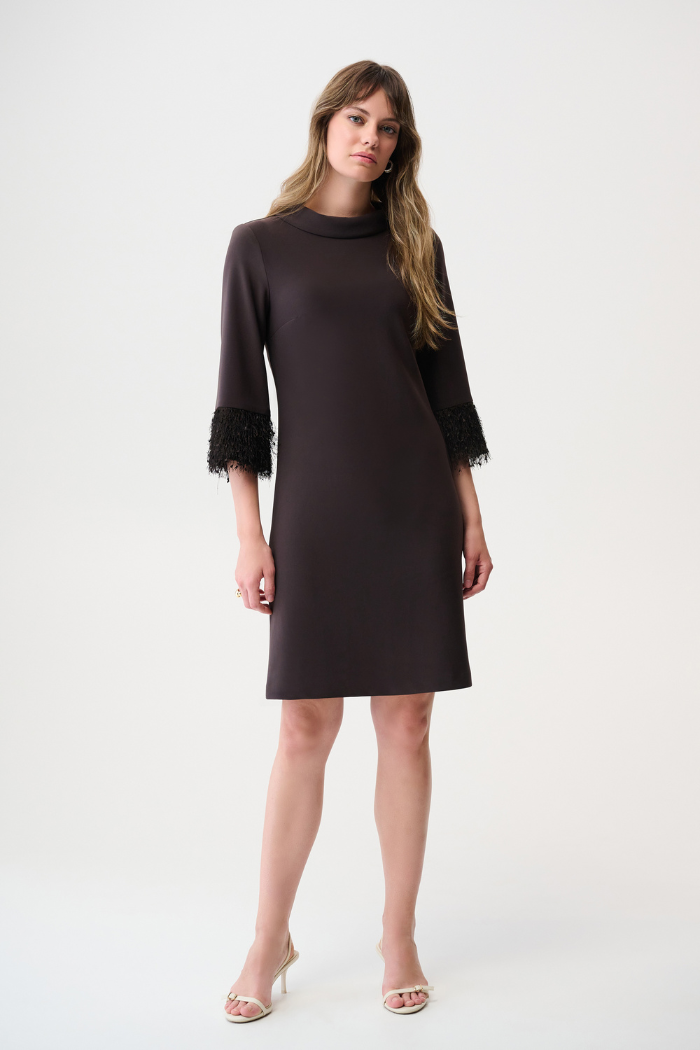 Silky Knit & Novelty A-Line Dress  The Dressing Room