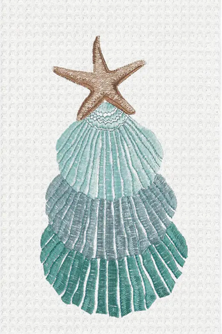 Shell Tree Dish Towel