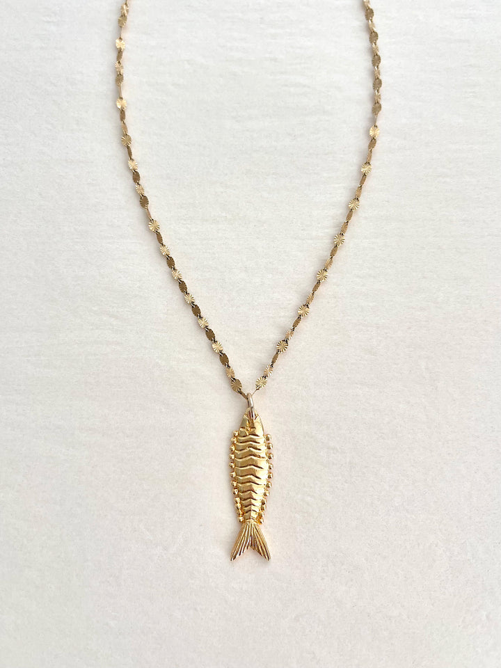 Fish Necklace - By Aquinnah Jewelry