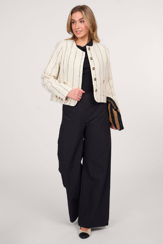 Suncoo Jacky Wide Leg High Waisted Pants