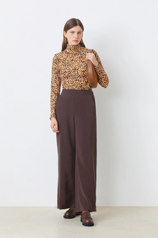 Suncoo Jessy Fluid High Waisted Pants
