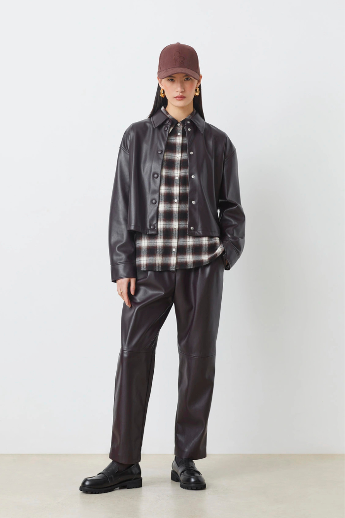 Suncoo Joe Faux Leather Trousers