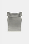 White/Black Stripe