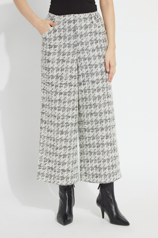 Sylvinne Tweed Crop Palazzo Lyssé 12-3988-M2