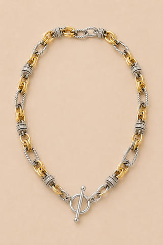 Two Tone Link Necklace