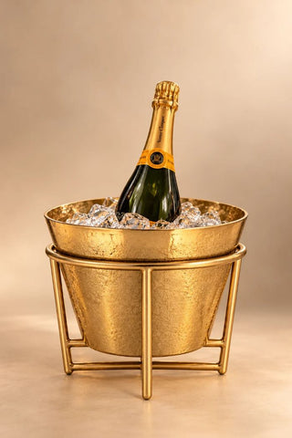 Gold Aluminum Champagne/ Wine Bucket
