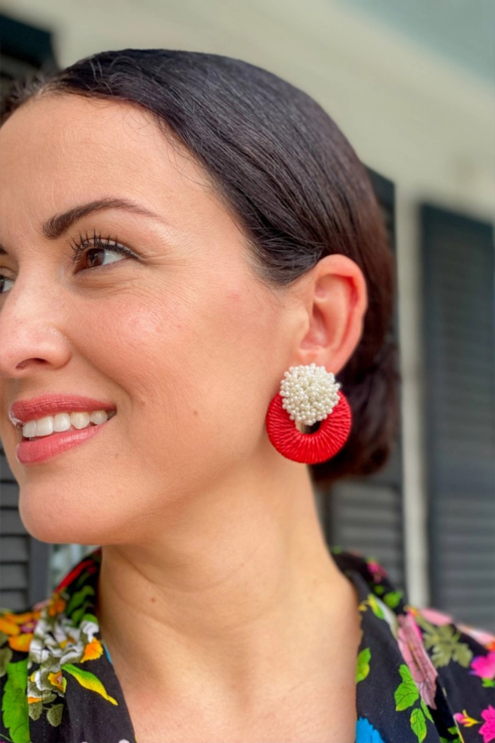 Mia Raffia Earrings