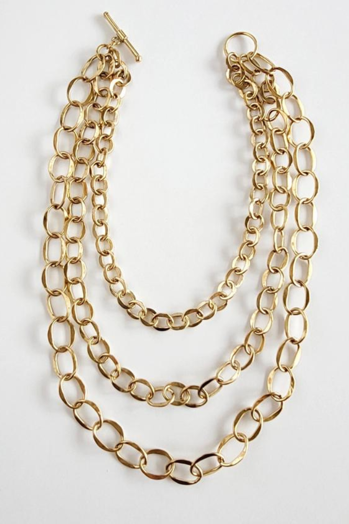 Infinity Brass Toggle Necklace