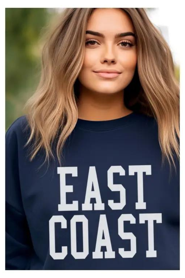 Navy/ White EAST COAST Sweatshirt