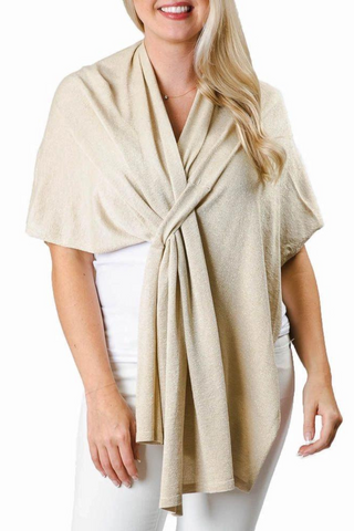 Gold Metallic keyhole Wrap