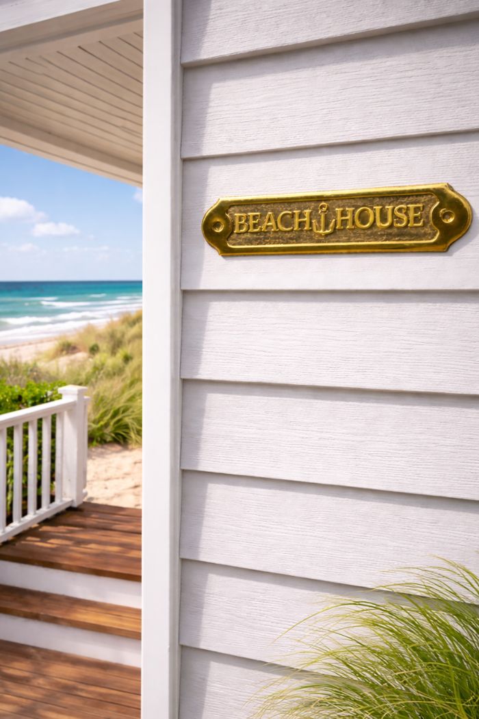 Beach House Door Plaque