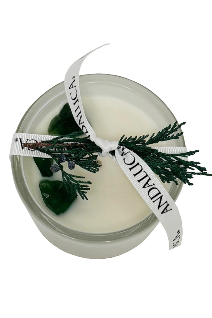 Evergreen & Pine Stone Candle