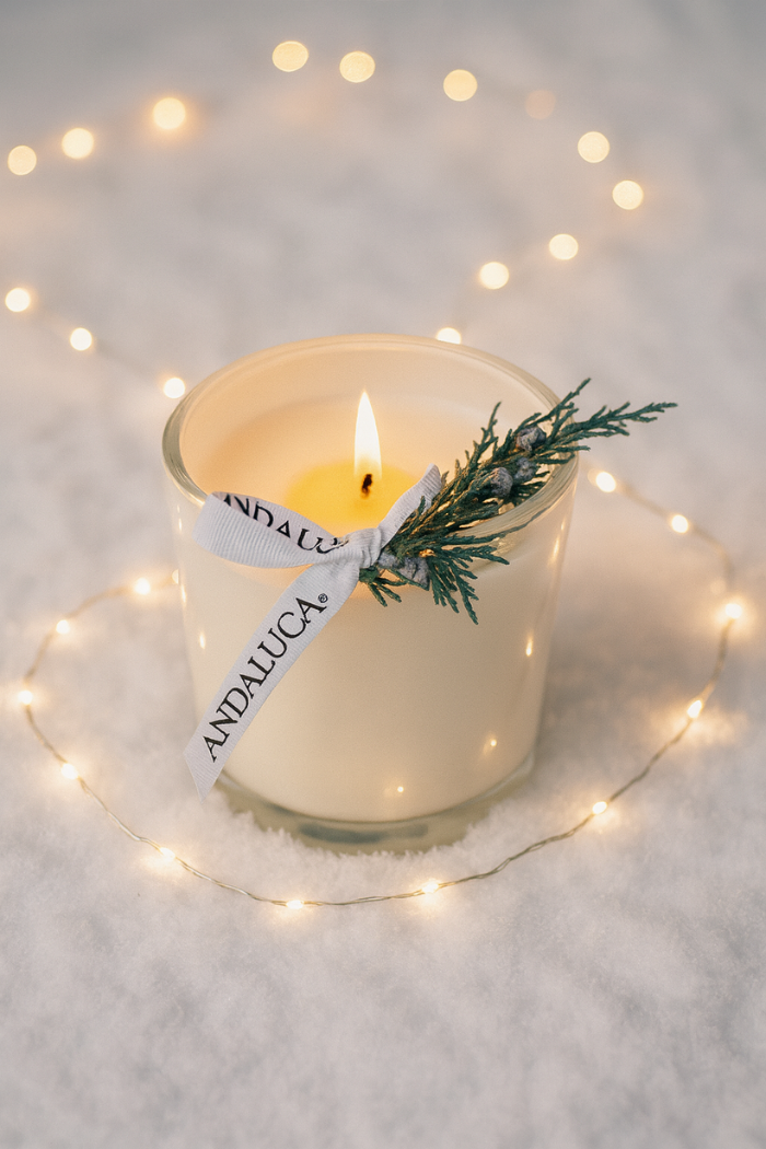 Evergreen & Pine Stone Candle