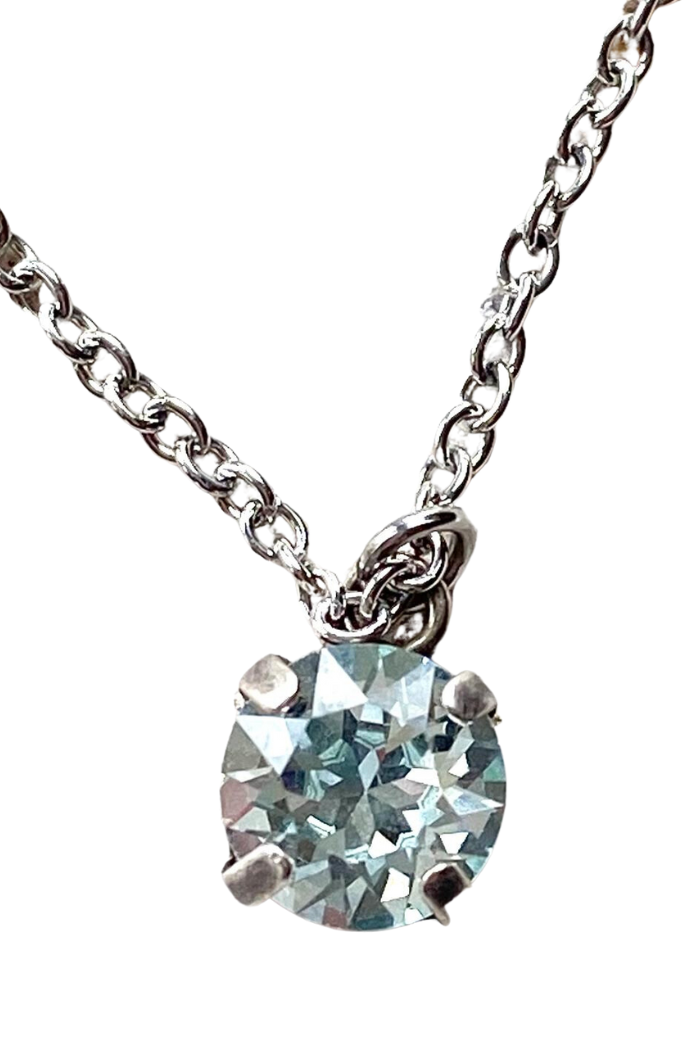 Icy Blue Crystal Necklace