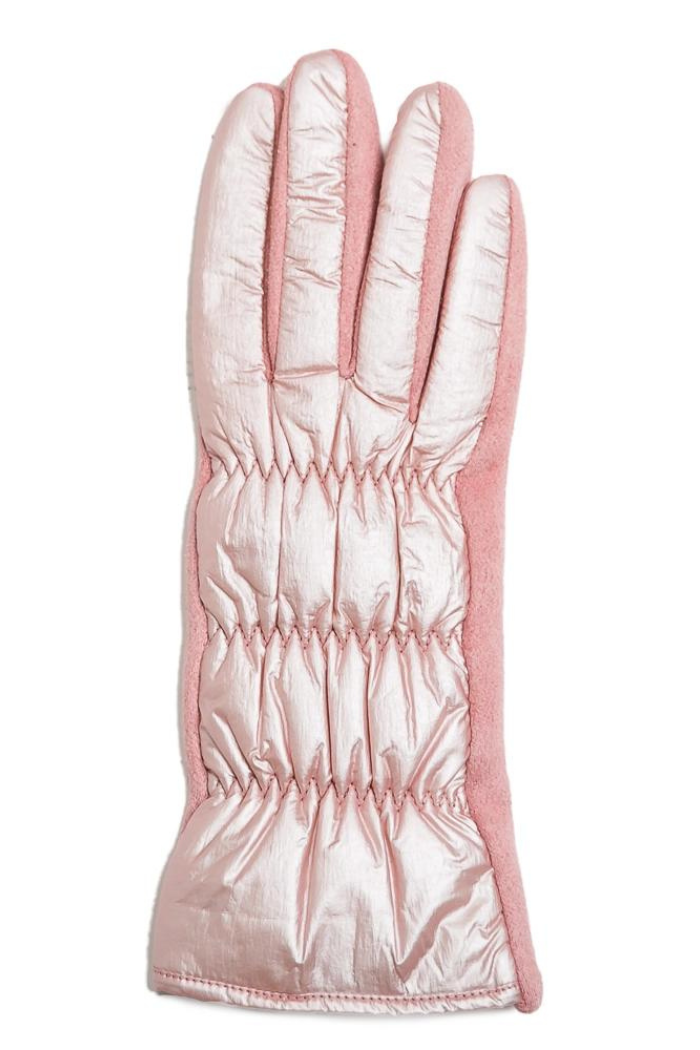 Pink Glamour Texting Gloves