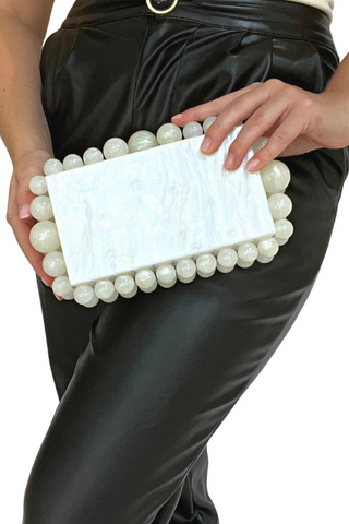 Pearl Bubble Clutch