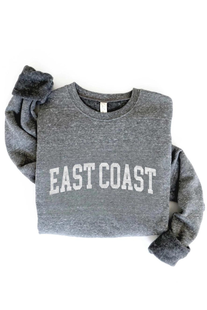 Dark Grey Fleece East Coast Sweatshirt