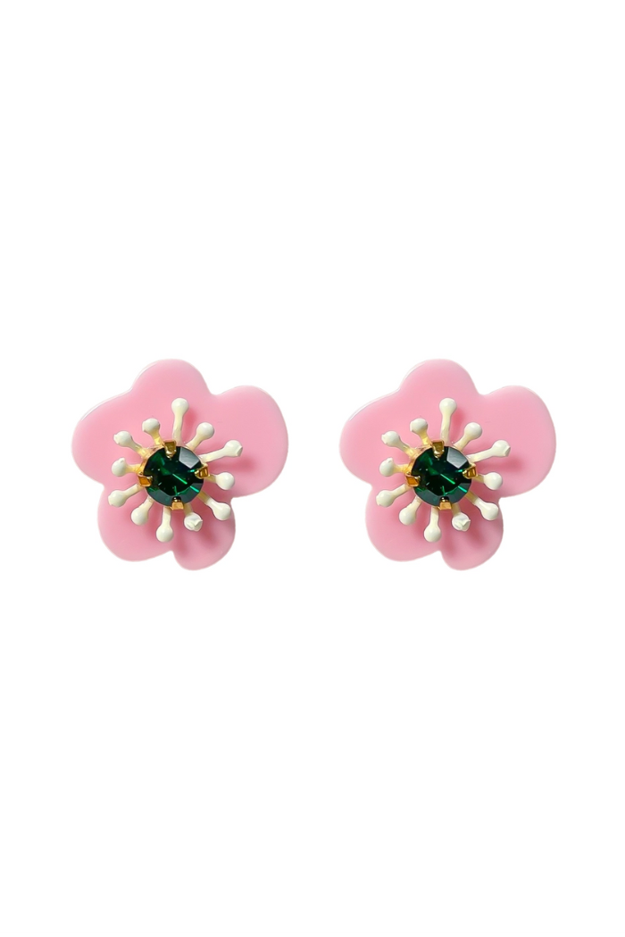 Mod Artsy Flower Earrings