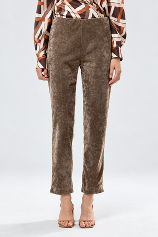 Velvet Slim Leg Pants L'Una 50107