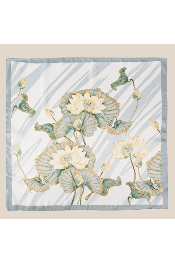 Vibrant Blooming Flower Art Scarf | Lightweight Artistic Floral Wrap