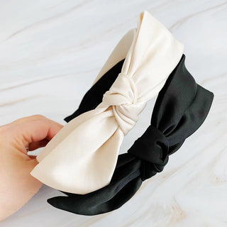 Satin Side Bow Headband