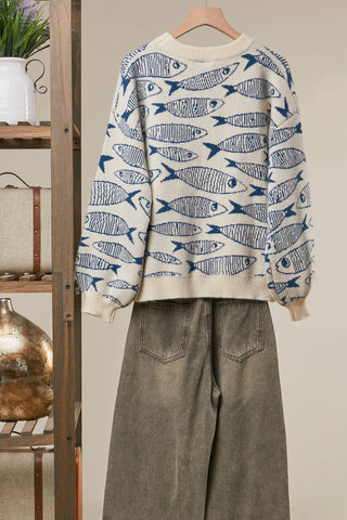 Sardine Story Knit Sweater Mello. MT51253