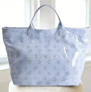 Eyelet Vinyl Tote