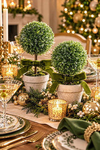 Topiary Pot with Bow