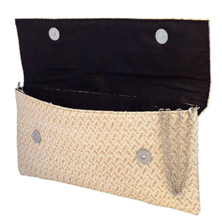 Chevron Straw Clutch