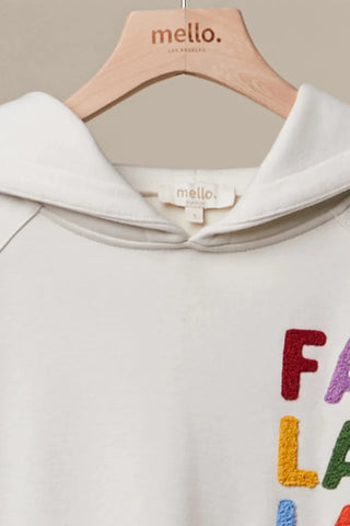 Fa La La Stripe Sleeve Hoodie Mello. MT51203