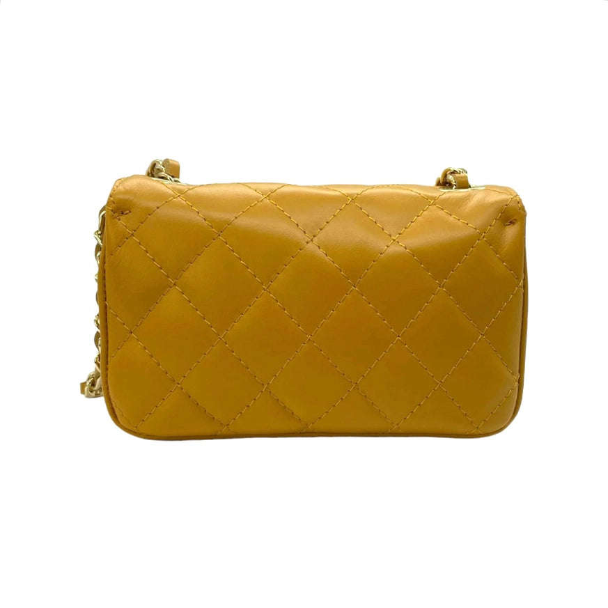 Italian Leather Quilted Bag