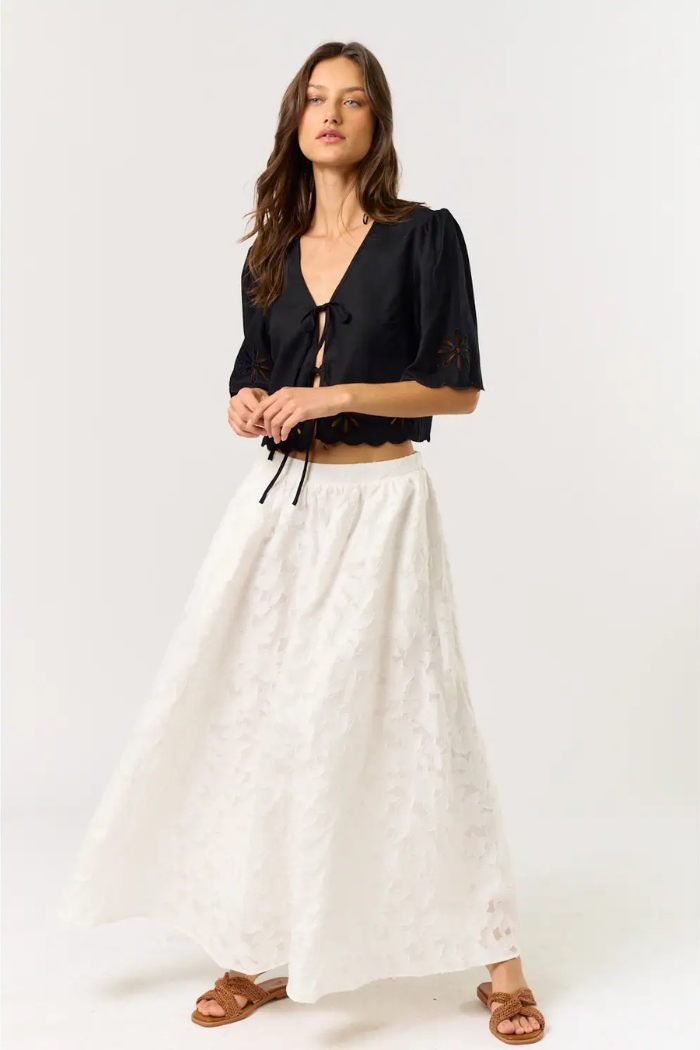 lalavon Jacquard Maxi Skirt