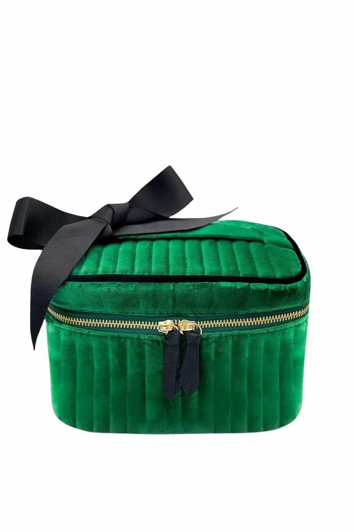 Green Velvet Makeup Box