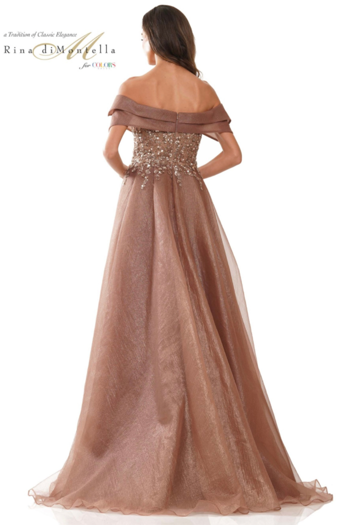 Overskirt Embellished Gown