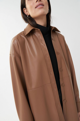 Ribkoff 223917 Leatherette Jacket Style Shirt