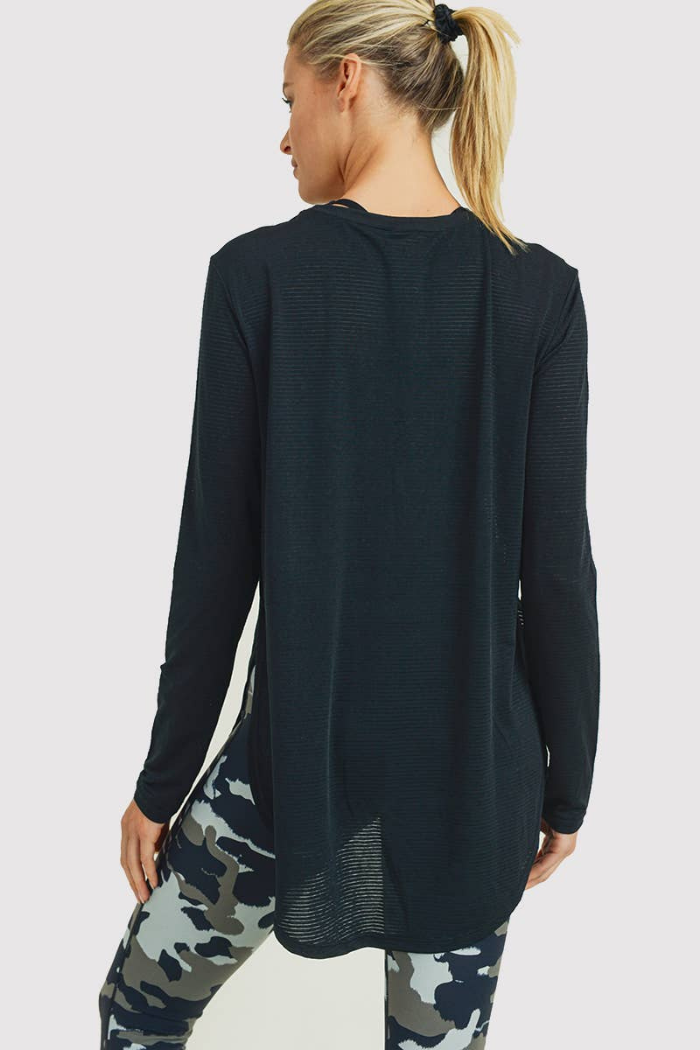 Tulip Hem Workout Top /Long Sleeve
