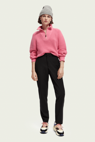 Scotch & Soda Relaxed Half-Zip Knit Sweater