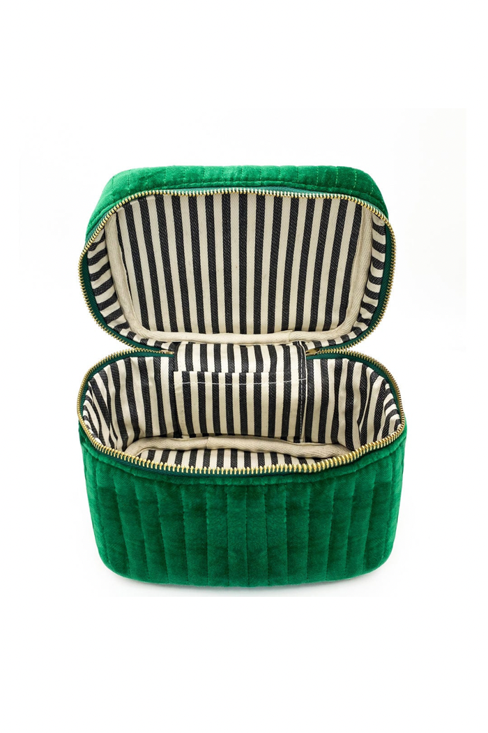Green Velvet Makeup Box