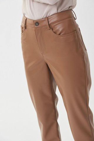 Ribkoff 223921 Nutmeg Faux Leather Trousers