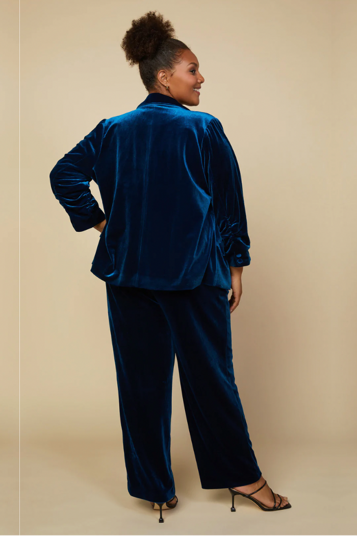 Velvet Wide Leg Pants