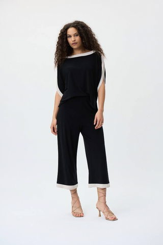 Ribkoff 231050 Contrast Trim Jumpsuit