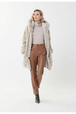 Ribkoff 223921 Nutmeg Faux Leather Trousers