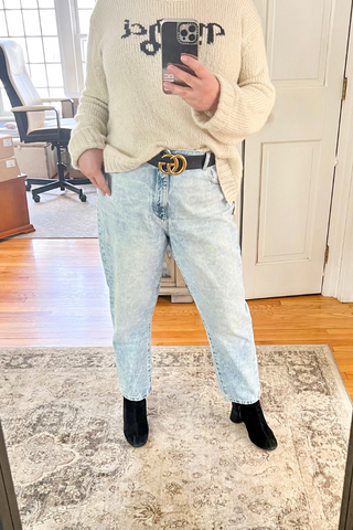 DL1961 Susie Tapered in Jet Stream Distressed