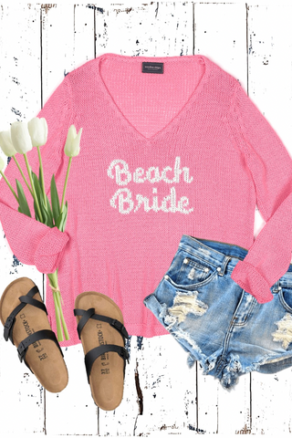 Wooden Ships Beach Bride V Cotton Sweater