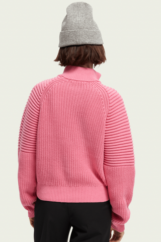 Scotch & Soda Relaxed Half-Zip Knit Sweater